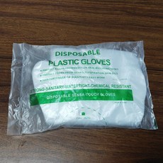 食品級加厚透明塑膠PE手套 防油餐飲一次性薄膜手套, 1個, 100透明包裝-常規款約0.6克100個