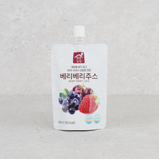 두레생협 맑은농장 베리베리주스 (100mlX10개) 블루베리 딸기 아로니아