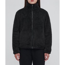 무신사스탠다드 WOMAN 여성 샤기 플리스 집업 재킷 블랙 MW0FJBZ21-BK