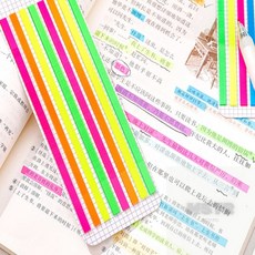 서규몬 형광펜 대용 인덱스 스티커 형광스티커, 형광주황