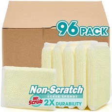 Sponges 주방 스크럽 접시 스폰지 수세미 패드 6개의 패드 클리닝 브러시 식기 세척기 비누 용품 타월 싱크 팬 냄비 천 걸레 홀더 욕실 욕조_165443