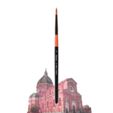 [공식] 헤렌드 수채화 유화 아크릴 둥근 세필 붓 S-3000 0호~7호 5조 세트, 1호