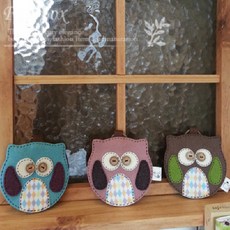 owl 동전지갑 교구, 민트, 1개