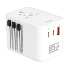 아이노트 65W 여행용 초고속 멀티어댑터 TA65GW, 1개