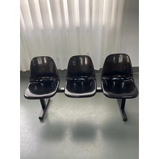 플라스틱 기차역 대합실 대기 벤치, Q. 3인승 광택 블랙, Q. 3인승 광택 블랙