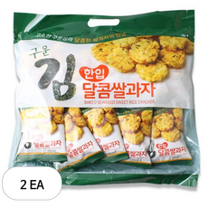 구운김 한입 달콤 쌀과자, 250g, 2개