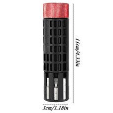 자전거 타이어 도구 스쿠터 휠 유지 관리 트레일 배낭 여행 휴대용 원통형 래칫 수리 키트, 02 Red, 01 CN, 1개