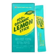 헤이 레몬 100% 유기농 레몬즙 레몬수 원액 스틱 G, 20ml, 1개