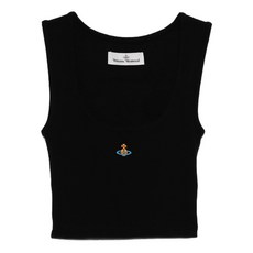 비비안웨스트우드 구체 장식 민소매 탑