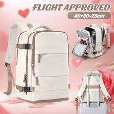 수하물 캐빈 가방 남성 air 여성 배낭 의류 40x20x25 비행기 여행, Beige Brown