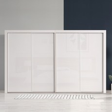 대도갤러리 키높이 클래시 3240mm 슬라이딩옷장 이불장 양복장, 01_화이트(유광)