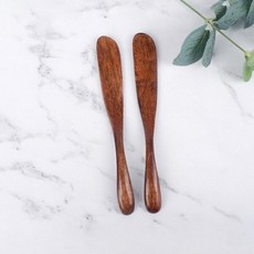 셀엔드 우드 버터잼나이프 2P 쨈칼 버터칼, 1개