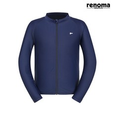 레노마수영복 남성 심플 집업 래쉬가드 상의 네이비 (RN-TS2E701_NV)