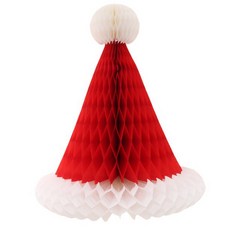 聖誕節蜂巢裝飾 吊飾 掛件 蜂窩球掛飾 聖誕樹 聖誕帽 派對佈置, 全綠