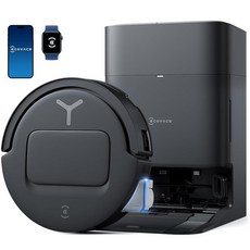 에코백스 디봇 T80 옴니 로봇 청소기 겸 물걸레 청소기 18 000Pa 흡입력 트루엣지 기술이 적용된 오즈모 롤러 물걸레 엉킴 방지 브러시 AI 내비게이션 올인원 스, T80 OMNI