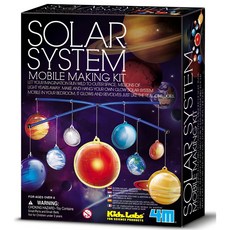 4M 天文科學系列 3D立體太陽系模型玩具，創意星空地球月亮八大行星，兒童益智玩具, 太陽系(現貨速寄)