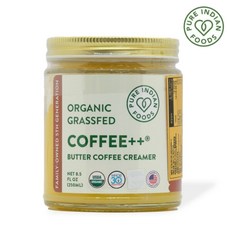 퓨어 인디언 푸드 유기농 버터 커피 크리머 기버터 목초우 코코넛 nct 오일, 3개