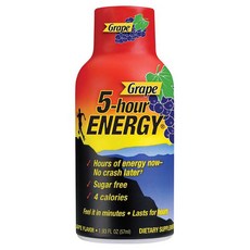 5-아워 에너지 5-아워 에너지 포도 59ml 12개 케이스 Energy Drink Grape 1.93-oz.