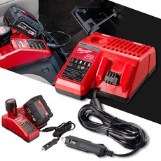 밀워키 배터리 밧데리급속충전기 멀티충전기 차량용 충전기 M12-18AC 12V/18V, 17cm, 1개