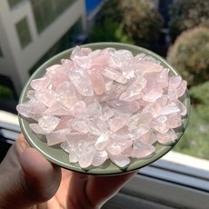 천연 크리스탈 진짜 보석 자갈 칩 바위 레이키 에너지 영적 치유 어항 수족관 장식, rose quartz, 100g, 31 rose quartz_02 100g