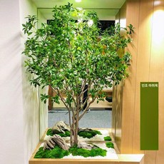 대형 인조 나무 정원 트리 인테리어 조경 장식 카페, 1.5m