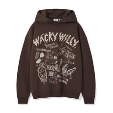 와키윌리 그래피티 그래픽 후드 브라운 221014