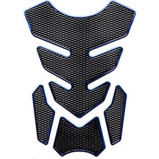 블랙 유니버설 3D 모터사이클 가스 데칼 자체 접착 1세트 스티커 탱크 탱크 및 연료 프로텍터 패드 방수 기능, Blue