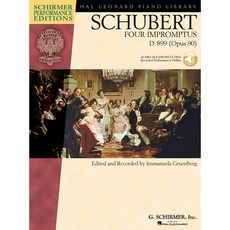 Schubert - Four Impromptus D. 899 (Op. 90) 슈베르트 - 즉흥곡 (온라인 음원 포함) Schirmer 셔머 피아노 악보집