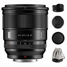 VILTROX AF 27mm F1.2 XF 후지필름 X 마운트용 f/1.2 X 마운트 APS-C 렌즈 카메라 렌즈 광각 초대구경 X-H2 X-H2S X-T50 X-T500, 상세페이지 참조