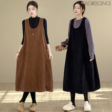 [플로레센스] 코듀로이루즈핏포켓원피스2종