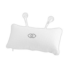 반신욕 욕조 목 머리 받침대 넥 쿠션 패드 휴식 베개, 1개, 화이트