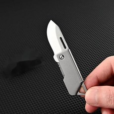 군용나이프 고경도 D2 스틸 접이식 나이프 키체인 미니 키 EDC 크리에이티브 포켓 야외 자기 방어 익스프레스 오픈 박스 도구