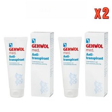 Gehwol 게월 메드 안티 트랜스페어런트 125ml 2개 발냄새 땀