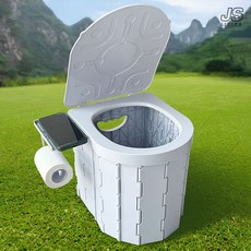 JS리빙 캠핑 휴대용 접이식 변기 이동식 환자용 좌변기 리필봉투 응고제 야외 농막용 대소변 의자 성인 차박 캠핑용 선박용 간이 소변기 @JSLIVING-MARIN:05422QADF, 1개