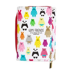 제이오스토어 3단 지갑 화이트핑크 캐릭터지갑 손거울 팬시쇼핑몰 용돈지갑