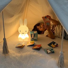 미피 MIFFY 무드등 LED 토끼 수면등 침실 수유등 취침등 무선 캐릭터 귀영운 집들이 선물, 28CM