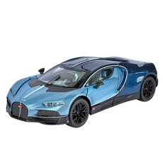마이카 다이캐스트 합금 1:24 부가티 투르비온 모델 자동차 모형 피규어 장식, 1개, 01.블루