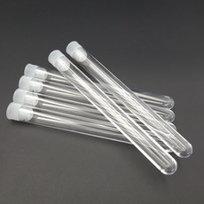 다용도 투명 플라스틱 시험관 10개, 5세트