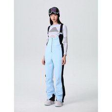 超顯瘦修身女款防風防水單板雙板保暖四面彈力滑雪褲, 淺紫,XS