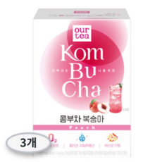 아워티 콤부차 복숭아 30개, 5g, 3개, 30개입