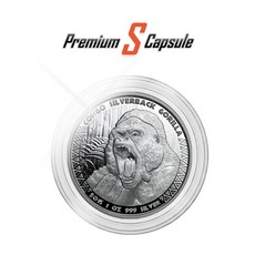 아즈텍 캡슐 39mm 1oz Silver Coin Capsules Aztec Calendar, 투명