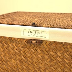 쏠리또 천연라탄 사각바구니 전용코튼안감(4종류), 1개, 1개입