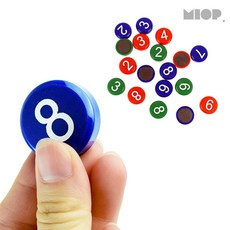 미오피 숫자 자석 수학공부, 초록, 1개