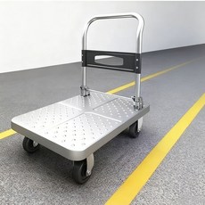 【台灣現貨3日内達 可到付 】鋼板手推車 摺疊輕便家用拖車平板小推車 送繩子 拉貨手推車, 1個, 鋼板70*45【4寸烽火轮】850斤, 鋼板70*45【4寸烽火轮】850斤