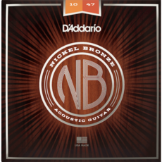 D'Addario 民謠吉他弦 鎳弦系列 10-47 NB1047, 詳見包裝, 鎳青銅