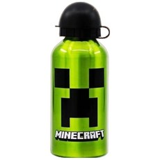 Minecraft 麥塊 苦力怕 鋁製水壺 400ml 輕巧兒童水杯, 苦力怕鋁製水壺400ml, 1個