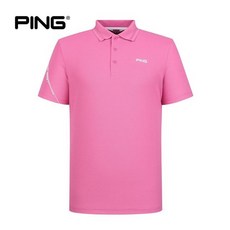 PING 남성 소매 로고 카라 반팔 티셔츠 2781378
