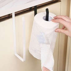 부엌 키친타올걸이 1P 행주 수건 주방 홀더 거치대 키친타올걸이 주방걸이 행주걸이, 화이트