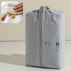 라워스 닦아서깨끗 다용도 휴대용 신발주머니, 1개, 그레이
