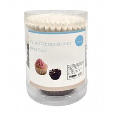 머핀유산지컵 50mm 200매 2가지 색상 화이트/초코 도시락 꾸미기 오븐